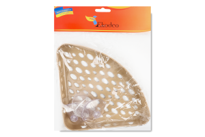 Поличка д/ванної кімнати Polo біла кутова Ekodeo