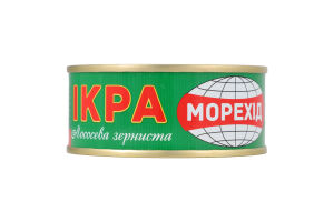 Икра лососевая зернистая соленая Морехід ж/б 80г
