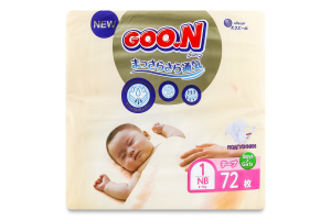Подгузники для детей 2-5кг 1/NB Goo.N 72шт
