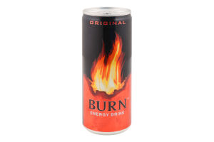 Напиток энергетический безалкогольный сильногазированный Original Burn ж/б 250мл