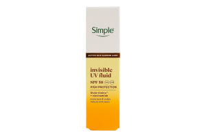 УФ-флюид для лица SPF 50 Невидимый Simple 40мл