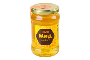 Мед натуральний квітковий акацієвий монофлорний Novus с/б 400г