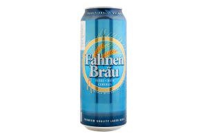 Пиво 0.5л 4.7% светлое Fahnen Brau ж/б