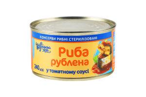 Конс Риба рублена Українська Зірка 240 г з/б т/с
