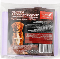 Пакеты для уборки за собаками ароматизированные Happy Animal 30шт