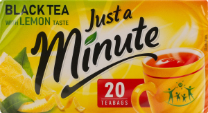 Чай чорний ароматизований зі смаком лимону Just a Minute к/у 20х1.4г