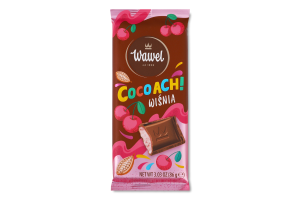 Какао-батончик с молочно-вишневой начинкой Cocoach! Wawel м/у 86г