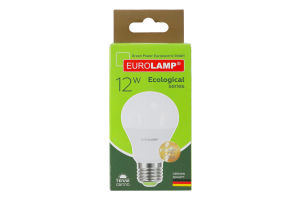 Лампа світлодіодна 12W E27 3000K Ecological Eurolamp 1шт