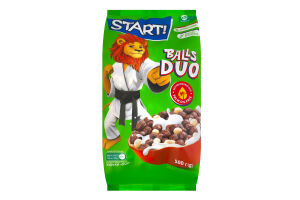 Завтраки сухие зерновые Шарики Duo Start! м/у 500г