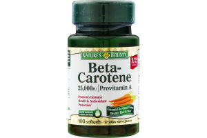 Nature's Bounty Beta-Carotene Softgels - 100 CT