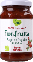 Джем клубнично-земляничный органический пастеризованный Bio Fiordifrutta с/б 260г