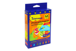 Рукавички нітрилові М 7 настроїв 7 п'ятниць 14шт
