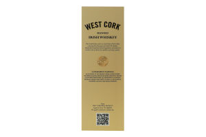 Набір Віскі Bourbon Cask 40% 0,7л+Келих 2шт коробка West Cork