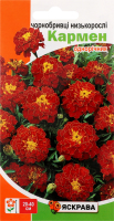Насіння Квіти Чорнобривцi низькі Кармен червоні 0,5г Яскрава