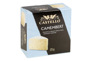 Сир 50% з білою пліснявою Camembert Castello к/у 125г