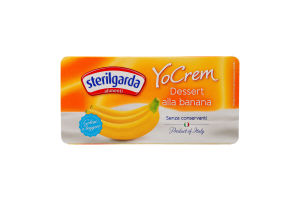 Йогурт 3-3.5% банановый пастеризованный YoCrem Sterilgarda Alimentari к/у 2х100г