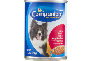 Companion Dog Food with Beef, Rice & Vegetables