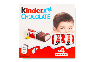 Шоколад молочный с молочной начинкой Chocolate Kinder к/у 4х12.5г