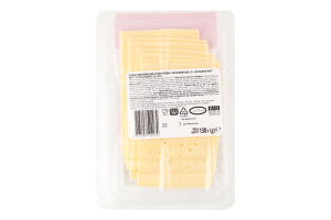 Продукт молоковмісний сирний Класичний смак 50% нарізка 130г газ/уп ТМ "1"