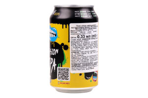 Пиво 330мл 4.9% світле фільтроване пастеризоване Session IPA Craft Nation з/б