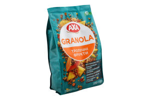 Гранола хрустящая Тропические фрукты Axa м/у 330г