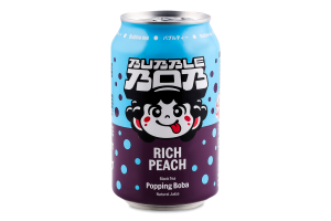 Напиток сокосодержащий Персик + фруктовые шарики Bubble Bob ж/б 330мл