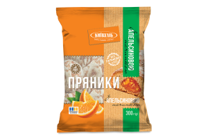 Пряники з апельсиновою начинкою Київхліб м/у 300г