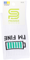 Шкарпетки Premier socks Bye-I'm fine білий р.18-20