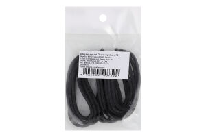 Шнурки д/взуття чорні круглі з пропиткою 70см 712 Парадокс