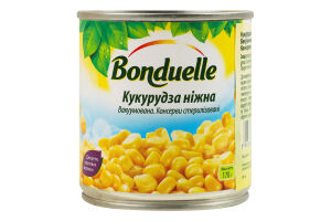 Кукуруза нежная вакуумированная консервированная стерилизованная Bonduelle ж/б 170г