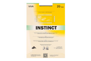 Колготки жіночі Instinct Viva 20den 4 nero
