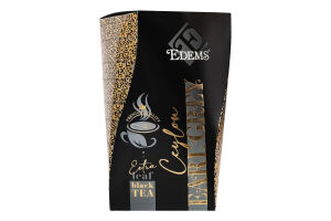Чай чорний листовий ароматизтований Earl Grey Ceylon Edems в/с к/у 100г