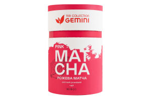 Чай розовый элитный Pink Matcha Gemini тубус 50г