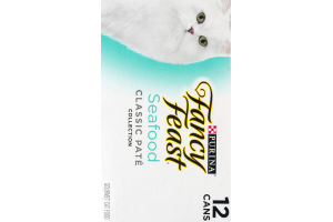 Purina Fancy Feast Seafood Classic Pate Gourmet Cat Food - 12 CT