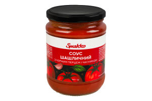 Соус з чорним перцем і часником Шашличний Smakko с/б 460г