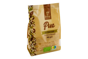 Рис пропарений органічний 0,4 кг ТМ "Екород"