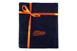 Рушник махровий Сільпо з вишивкою 50х90см