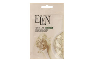 Глина белая с экстрактом зеленого чая и алоэ вера Elen Сosmetics 40г