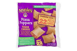 Annie's Homegrown Pizza Poppers Three Cheese - 22 CT