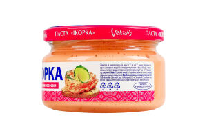 Паста з ікрою атлантичних риб з копченим лососем Ікорка Veladis с/б 160г