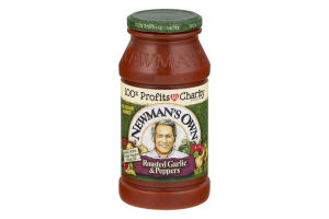 Newman's Own Pasta Sauce Roasted Garlic & Peppers