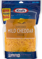Kraft Natural Cheese Shredded Cheese Mild Cheddar