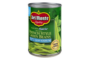 Del Monte French Style Green Beans 50% Less Sodium