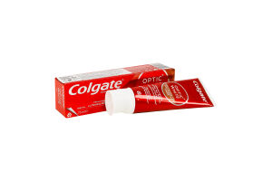 Паста зубная для потребителей чая, кофе, табака Отбеливающая Optic white Colgate 75мл
