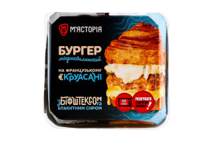 Бургер з біфштексом та блакитним сиром 230г М'ясторія