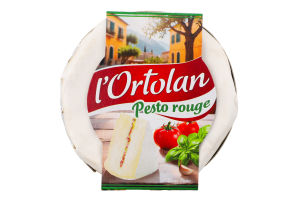 Сир м'який L'Ortolan з червоним песто 29% 135г Milleret