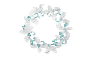 Підвіска новорічна Вінок зелена 11см КМ