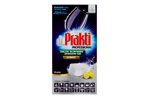 Таблетки для посудомоечных машин Ultimate Professional Dr. Prakti 30х16г
