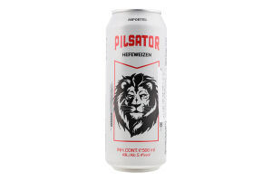 Пиво 0.5л 5.4% світле Hefeweizen Pilsator з/б