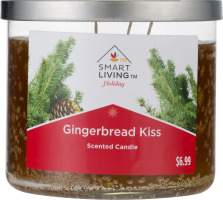 Smart Living Holiday Scented Candle Gingerbread Kiss